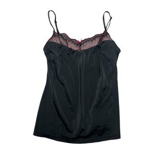 Gilligan & O’Malley Black Red Lace Lingerie Cami Size Small
